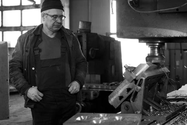 Manufacturing supervisor on floor